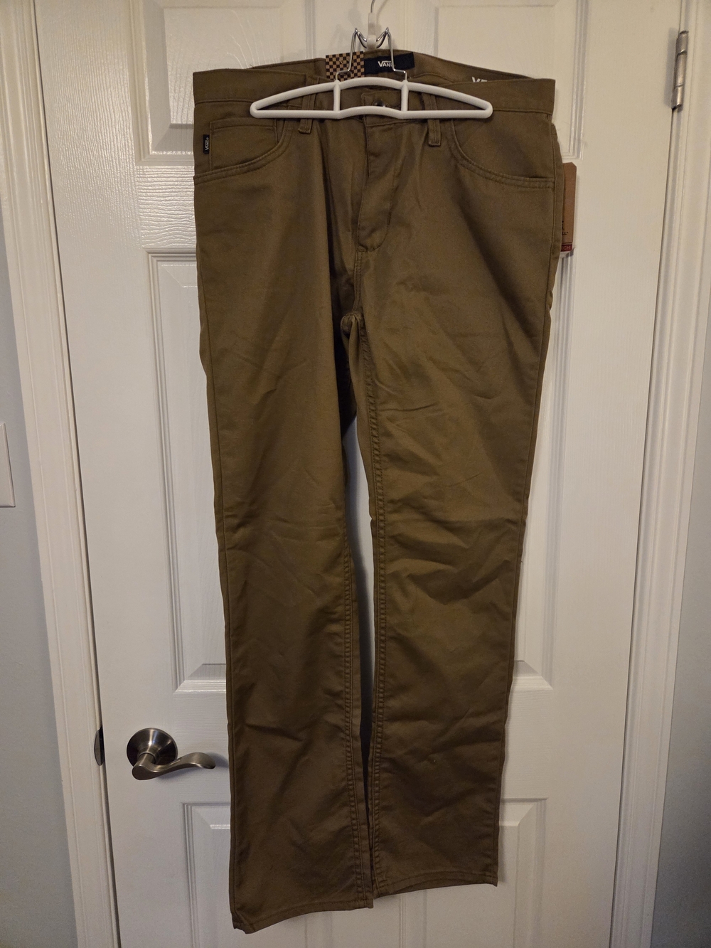 Vans Men's Khaki Straight Chinos